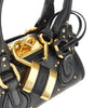 small paddington grained leather bag