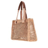 summer banana east-west raffia tote bag