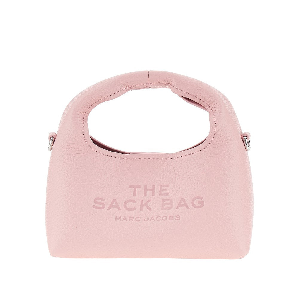 grained leather micro the sack bag