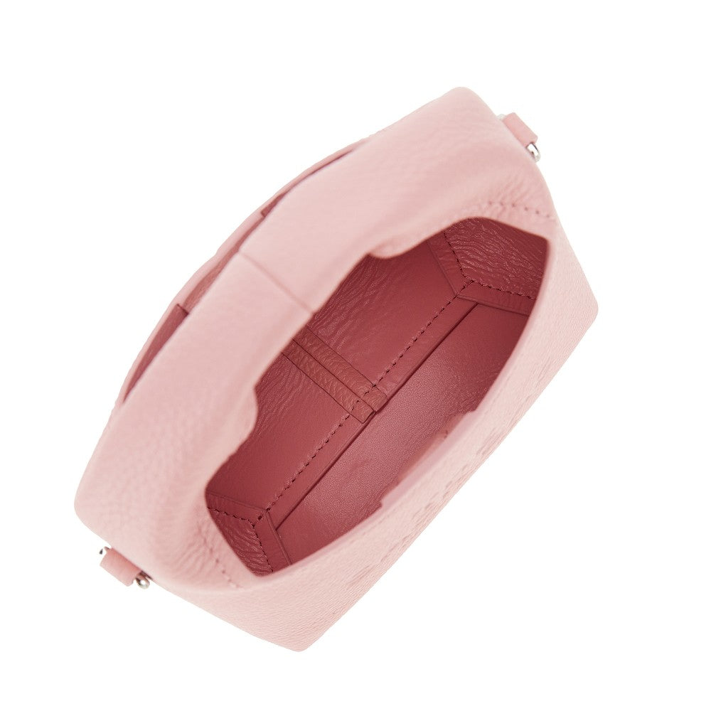 grained leather micro the sack bag