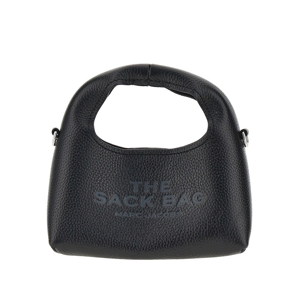 grained leather micro the sack bag