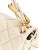 quilted leather mini dual bag