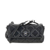 quilted leather mini dual bag