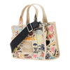 the punk scribble small canvas tote bag