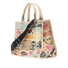 the punk scribble medium canvas tote bag