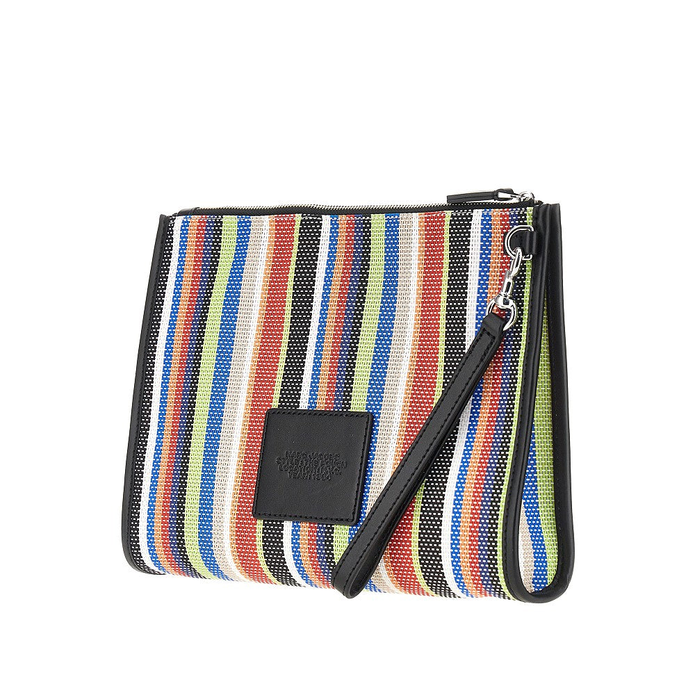 MARC JACOBS OS striped mesh pouch