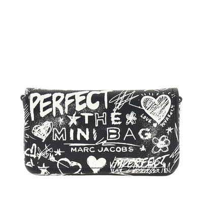leather the punk scribble mini bag