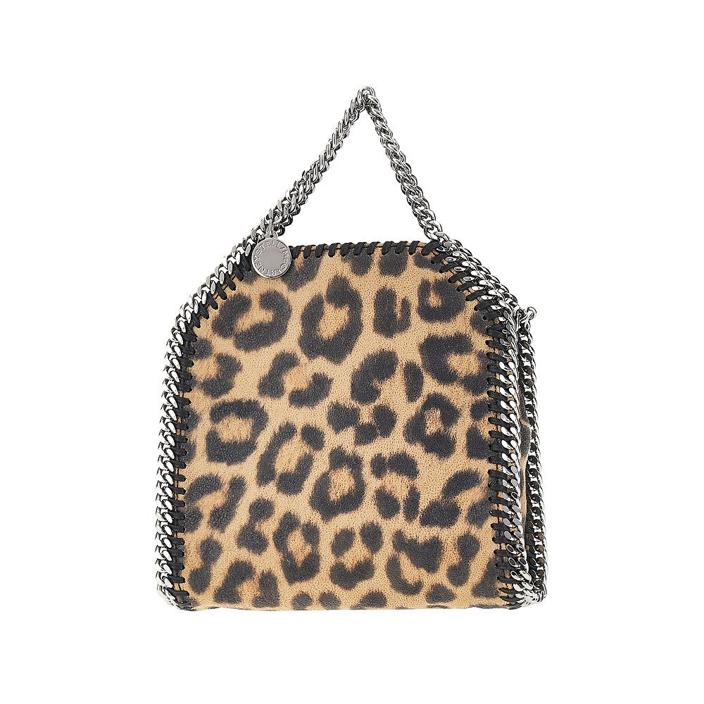 leopard-print tiny falabella bag