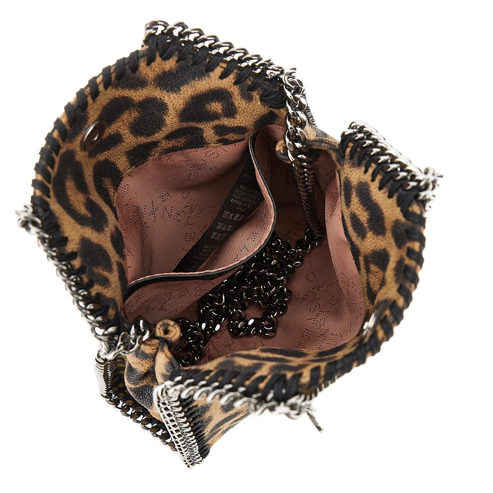leopard-print tiny falabella bag