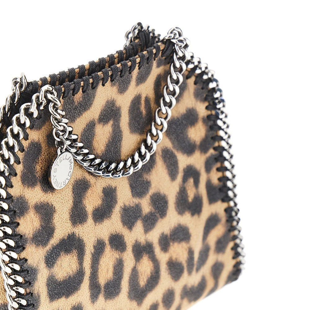 leopard-print tiny falabella bag