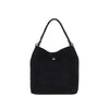 suede leather large lottie shoulder bag