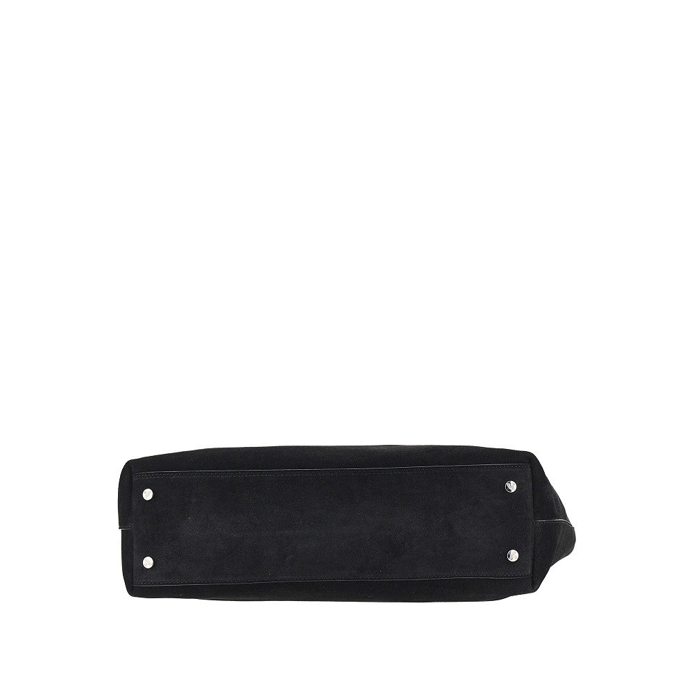 suede leather large lottie shoulder bag