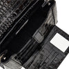 croco-embossed leather medium hazel bag