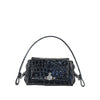 croco-embossed leather small hazel bag