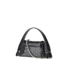 croco-embossed leather small hazel bag