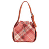 stacey tartan wool bucket bag