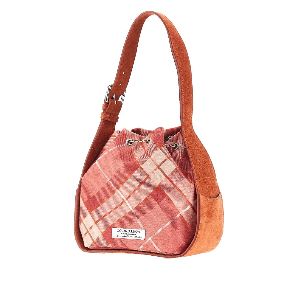 VIVIENNE WESTWOOD OS stacey tartan wool bucket bag