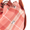 stacey tartan wool bucket bag