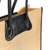 troy weaved raffia tote bag