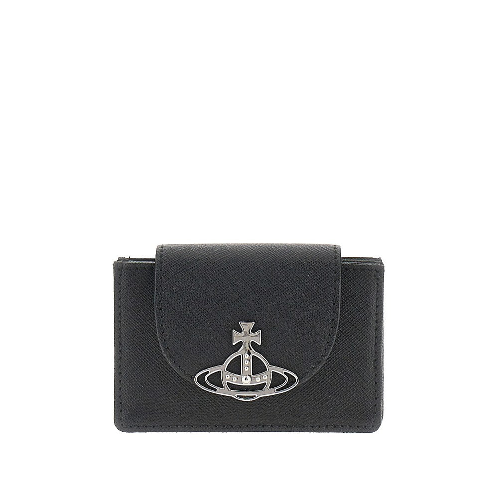 VIVIENNE WESTWOOD OS saffiano leather cardholder