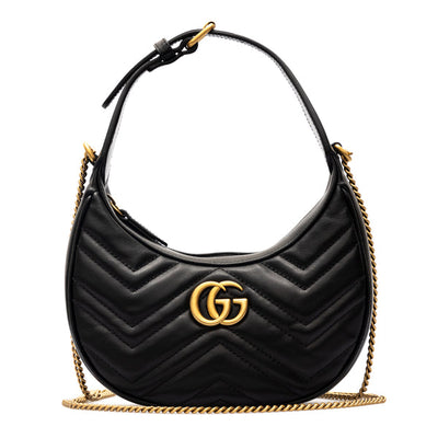 gg marmont mini half moon bag