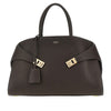 large hug leather bag