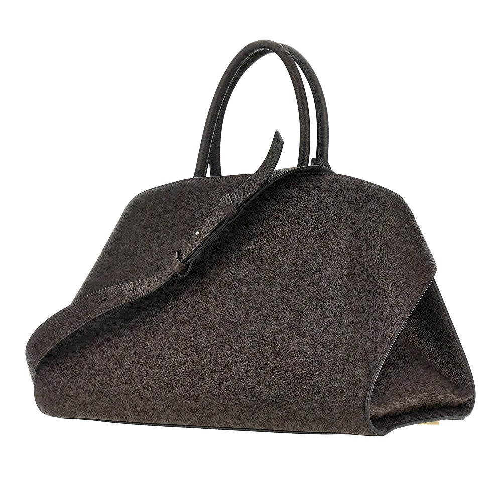 large hug leather bag