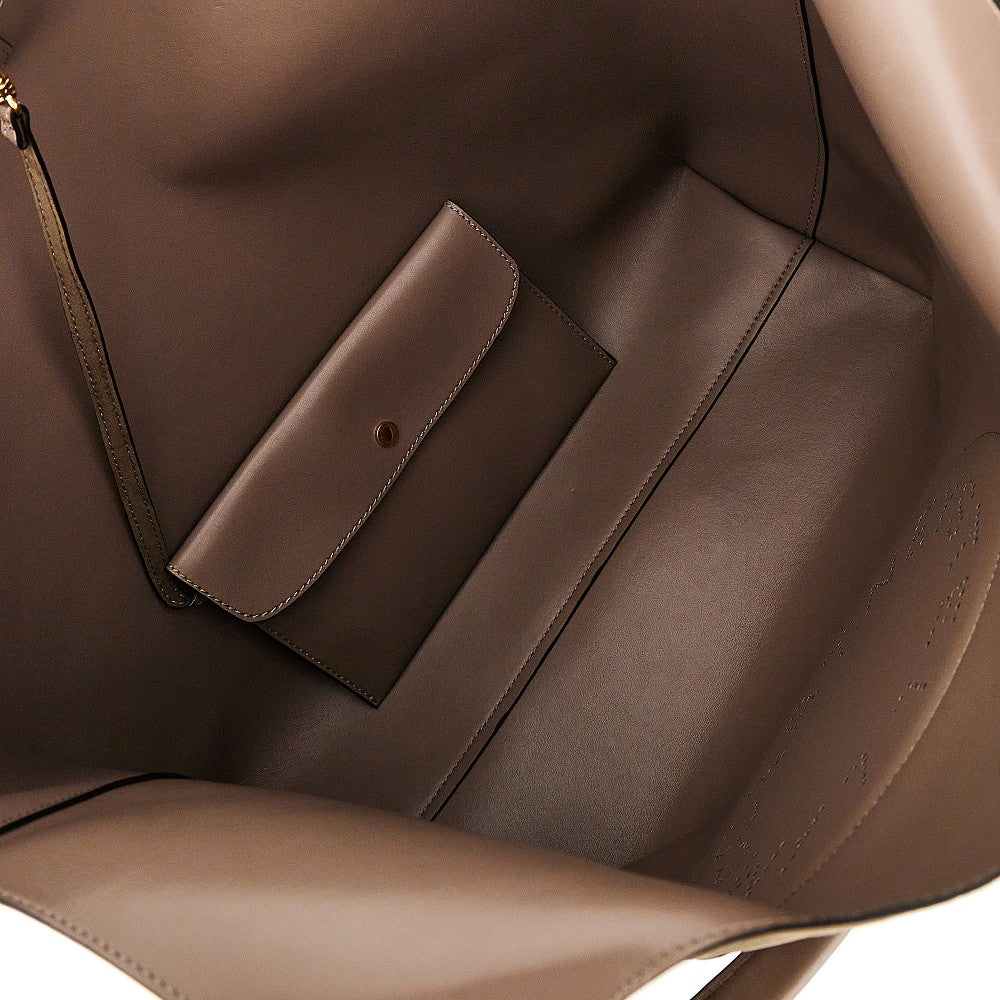 vegan leather reversible tote bag