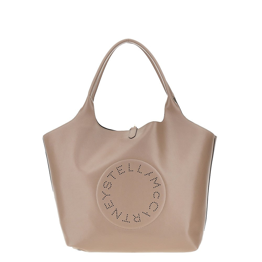 vegan leather reversible tote bag