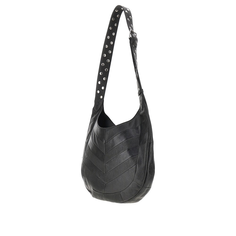 VALENTINO GARAVANI OS hoboho nappa leather bag with chevron motif