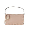 grained leather small rockstud bag