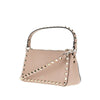 grained leather small rockstud bag