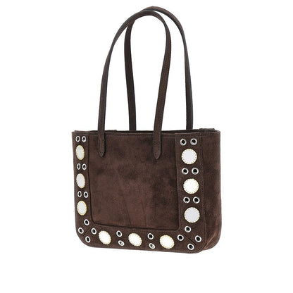 VALENTINO GARAVANI OS nellcôte suede leather mini tote bag