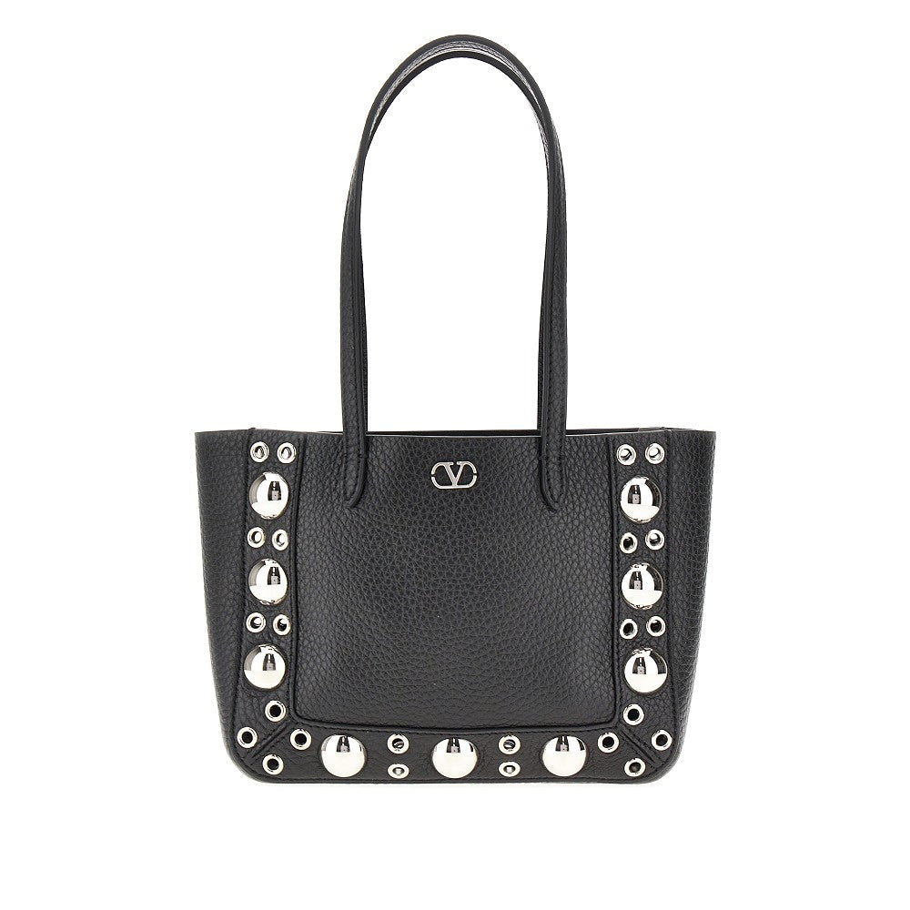 VALENTINO GARAVANI OS nellcôte grained leather mini tote bag