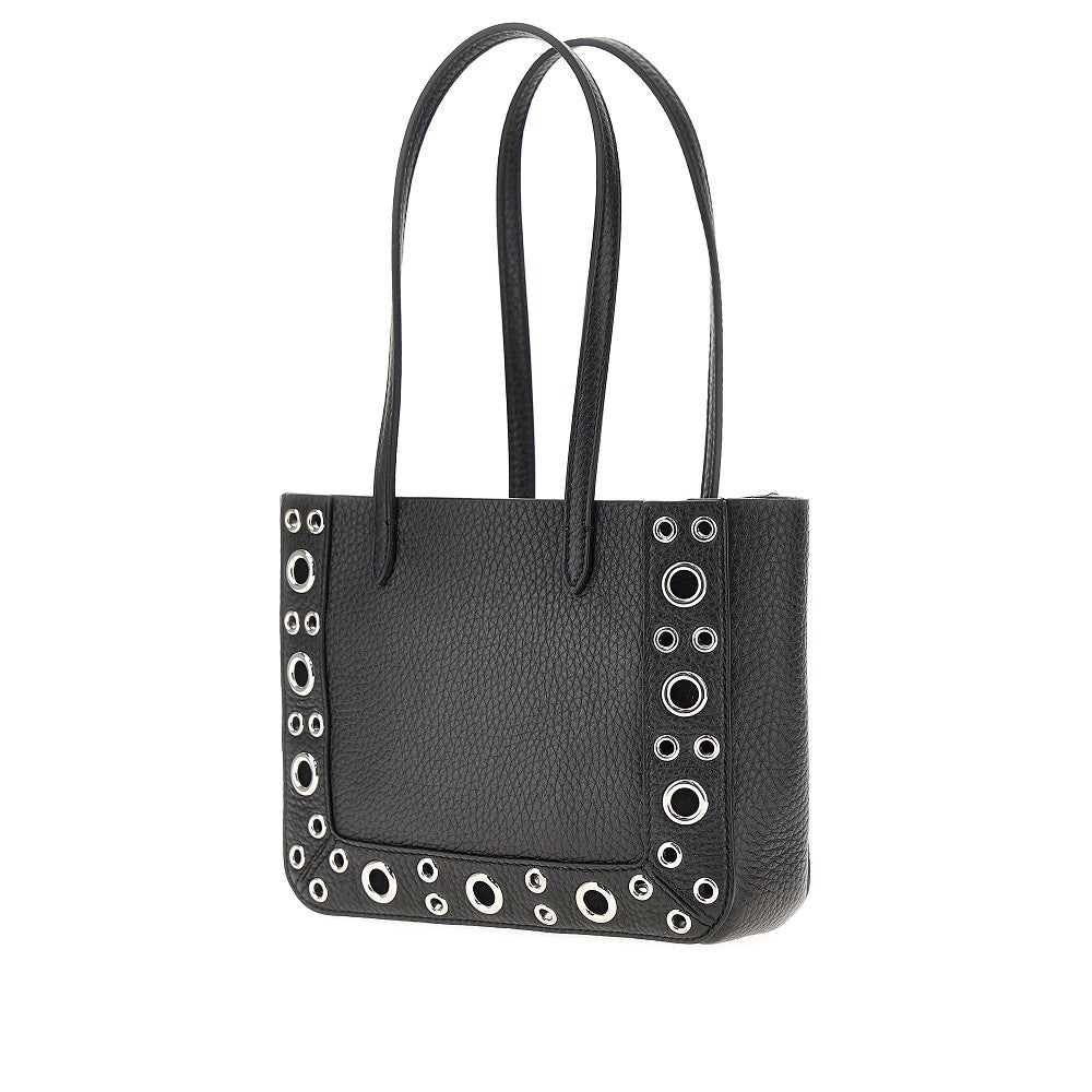 VALENTINO GARAVANI OS nellcôte grained leather mini tote bag