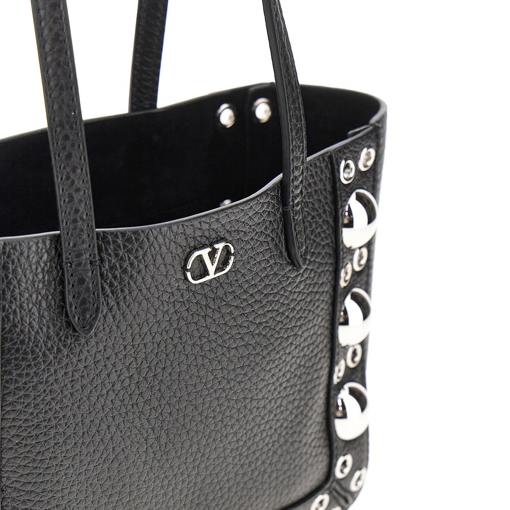VALENTINO GARAVANI OS nellcôte grained leather mini tote bag
