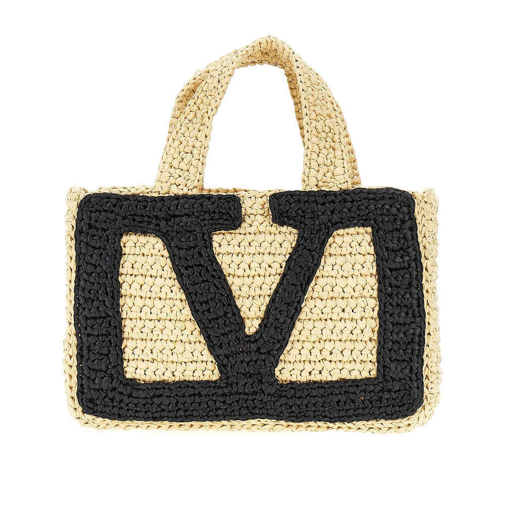 VALENTINO GARAVANI OS small viva superstar crochet shopping bag