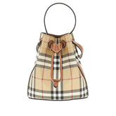 BURBERRY OS mini bucket bag with check motif