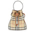 BURBERRY OS mini bucket bag with check motif