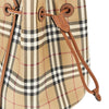 small bucket bag with check motif