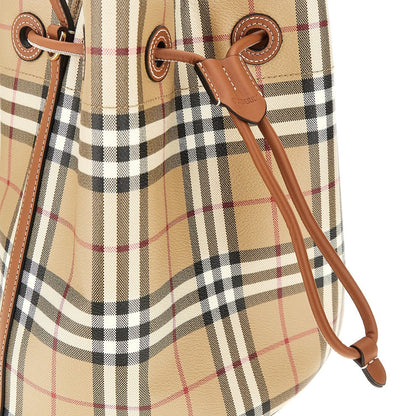 BURBERRY OS small bucket bag with check motif
