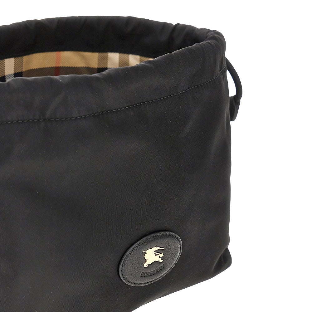 BURBERRY OS nylon pouch with ekd patch