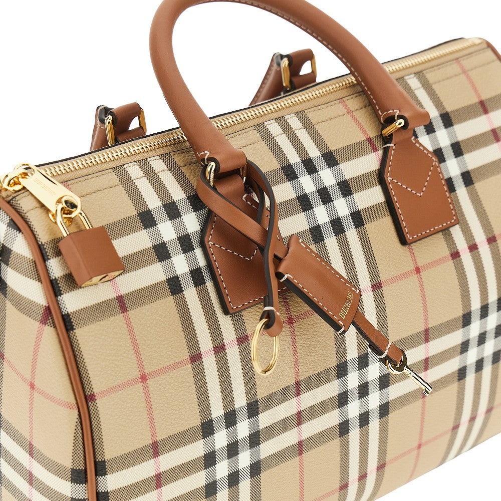medium check bowling bag