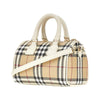 check coated fabric mini bowling bag