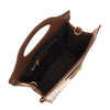 coated check canvas mini pocket bag