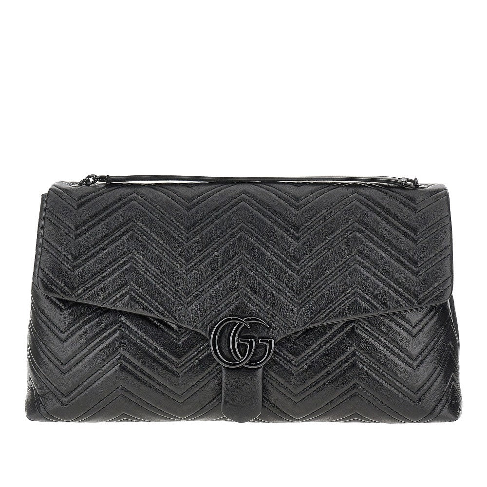 GUCCI OS leather maxi gg marmont in pelle