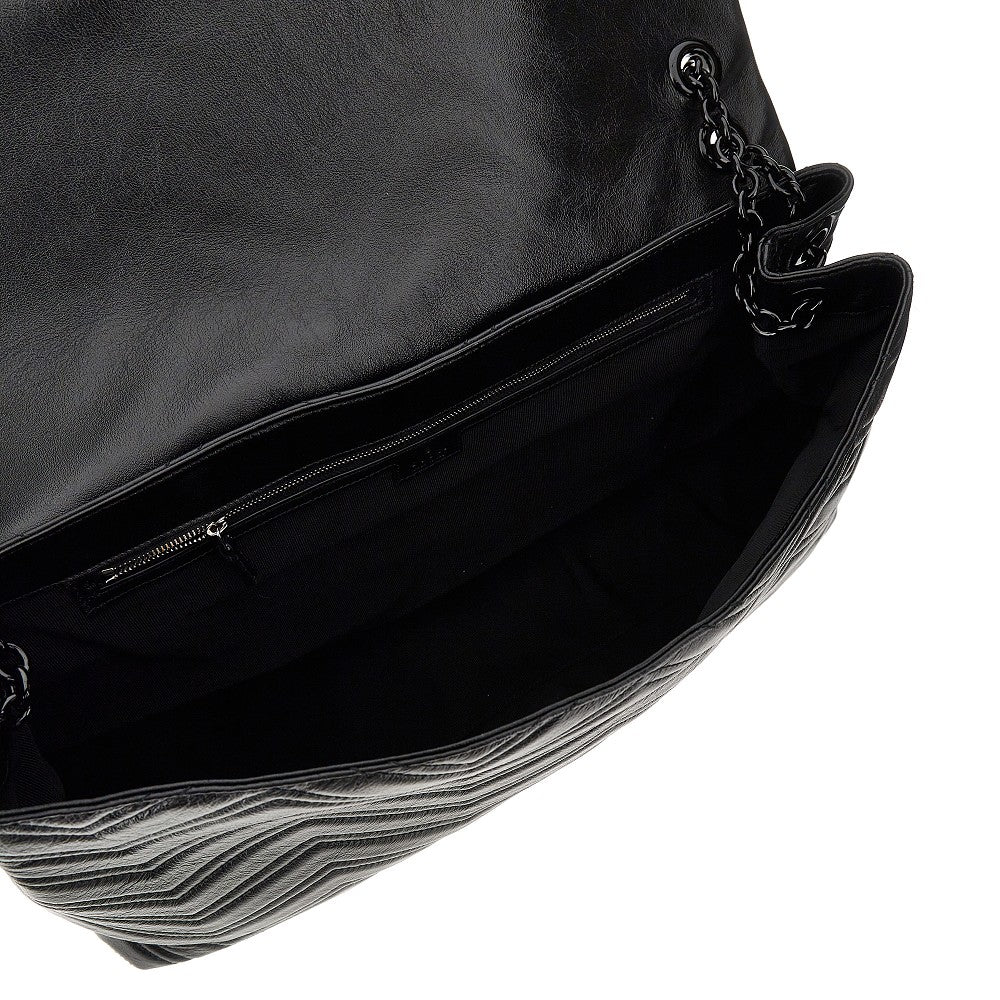 GUCCI OS leather maxi gg marmont in pelle