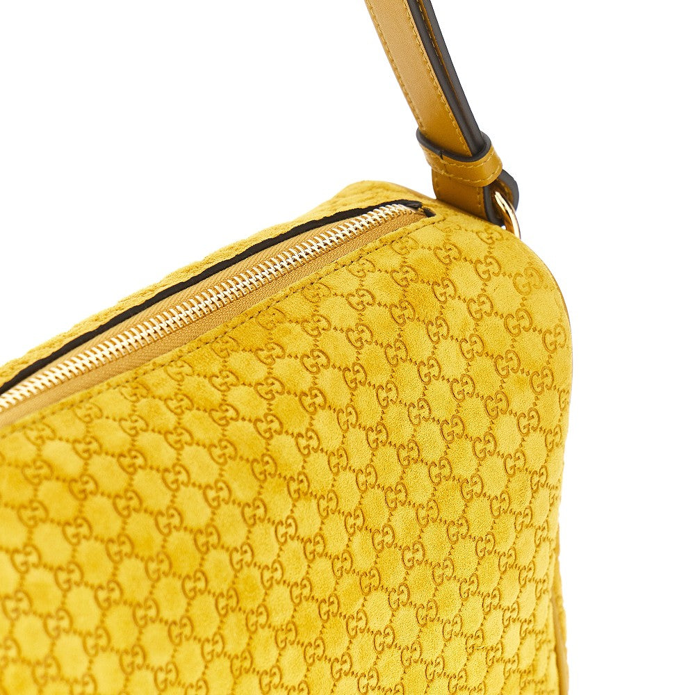 GUCCI OS suede medium gucci half horsebit bag