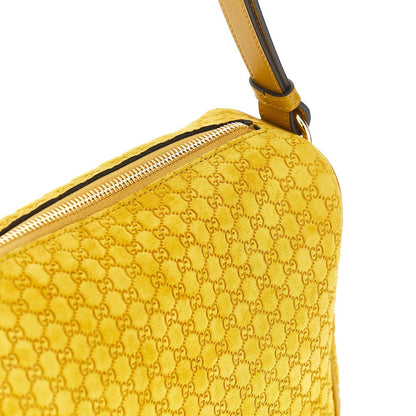 GUCCI OS suede medium gucci half horsebit bag