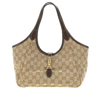 GUCCI OS gg fabric and leather small mercato bag